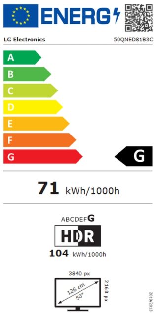 LG 50QNED81B3C 50" 4K QNED MiniLED Smart TV