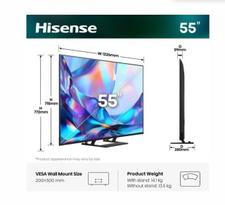 Hisense 55" A7S 4K Ultra HD QLED Smart TV