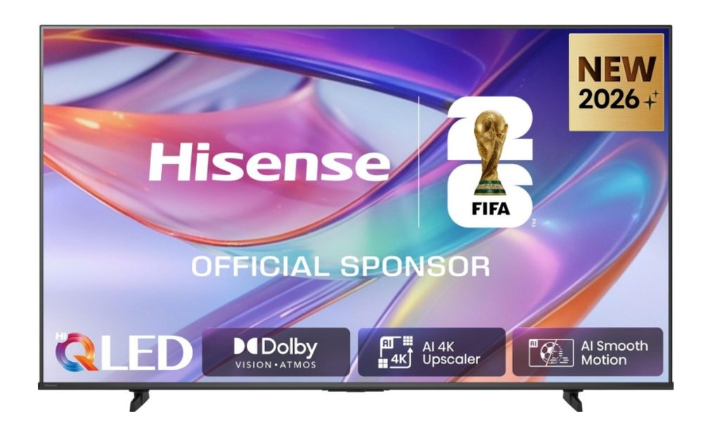 Hisense 65" E7S, 4K Ultra HD 3840x2160, QLED, Quantum Dot, HDR 10+, HLG, Dolby Vision, DTS Virtual X, Smart TV, Light Sensor, WiFi Direct, BT, Anyview Cast, 3xHDMI, 2xUSB, LAN, CI+, DVB-T2/C/S2, Black