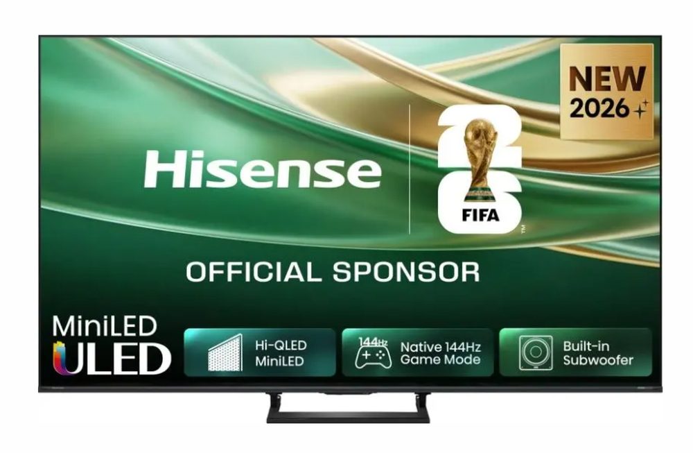 Hisense 65"E8S 4K Ultra HD ULED Quantum Dot Smart TV, 144Hz, HDR10+, Dolby Vision, Черен