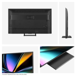 Hisense 65"U7Q Pro, 4K Ultra HD 3840x2160, ULED, FALD, Quantum Dot, 165Hz, IPS, HDR 10+, HLG, Dolby Vision IQ, Dolby Atmos, Smart TV, WiFi 5GHz, WiFi Direct, BT, Anyview Cast, light sensor, Solar Powered Remote, 4xHDMI, 2xUSB, LAN, CI+, DVB-T2/C/S2, Черен