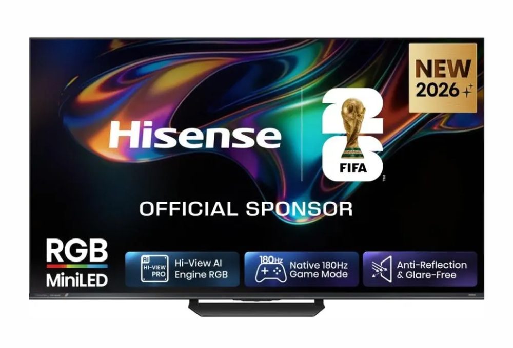 Hisense 55" UR8S 4K Ultra HD 3840x2160 RGB Mini LED DLED Quantum Dot 180Hz IPS HDR10+ HLG Dolby Vision IQ Dolby Atmos Smart TV