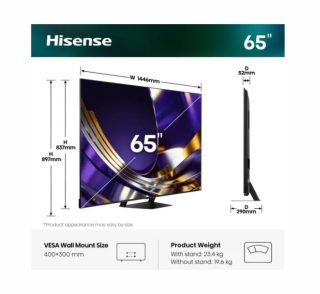 Hisense 65" U7S Pro 4K Ultra HD ULED Smart TV