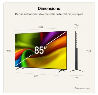 LG 85NU850B3LA 85" 4K Ultra HD Smart TV