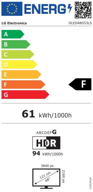 LG OLED48G53LS, 48" UHD OLED evo, 4K (3840 x 2160), DVB-C/T2/S2, Full Cinema Screen, Alpha 11 AI 4K, 120Hz Native (VRR 144Hz), ThinQ AI, HDR10, VRR, NVIDIA G-SYNC, AMD FreeSync, Dolby Vision, Dolby Atmos, Wi-Fi 6, Bluetooth, HDMI, USB, Airplay 2, CI slot