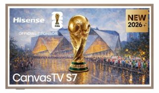 Hisense CanvasTV 65" QLED 4K Ultra HD Smart TV, 144Hz, черен