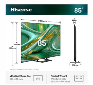 Hisense 85" E8S 4K Ultra HD ULED Smart TV