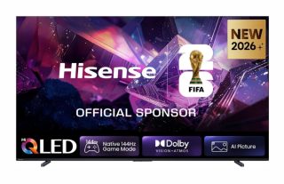 Hisense 100E7S_PRO 100" QLED Smart телевизор, FALD, 144Hz, 5000:1, Quantum Dot, Dolby Vision, Vidaa, ADS, Черен