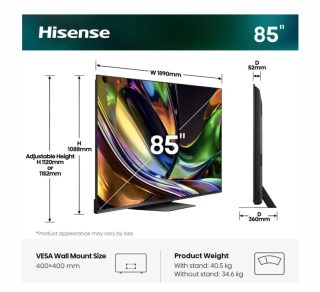 Hisense 85" UR8S 4K Ultra HD Smart TV