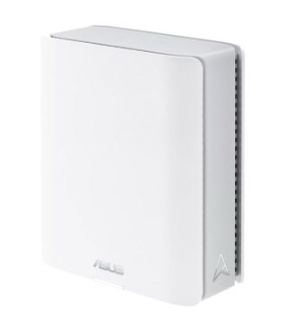 Asus Mesh WiFi система, ZenWiFi BT8 1PK, BE14000, Tri-Band, покритие до 280m2, Tri-Core 1.8GHz CPU, 128MB/1GB Flash/RAM, 2.5G двоен порт, Smart Home Master SSIDs, AiProtection Pro, Adaptive QoS, VPN сървър/клиент, IPTV, OFDMA, AiMesh, Бял
