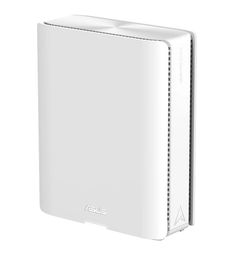 Asus Mesh WiFi система, ZenWiFi BQ16 1PK, BE25000, Quad-Band, до 380m2, Quad-Core 2.6GHz CPU, 256MB/2GB Flash/RAM, 10G двоен порт, Smart Home Master SSIDs, AiProtection Pro, Adaptive QoS, VPN сървър/клиент, IPTV, OFDMA, Beamforming, AiMesh, 4G&5G, Бял