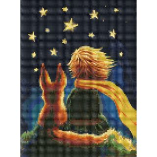 Диамантена мозайка IDEYKA KIDS, с подрамка, FAIRY FRIENDS/Малкият принц, 30х40 см
