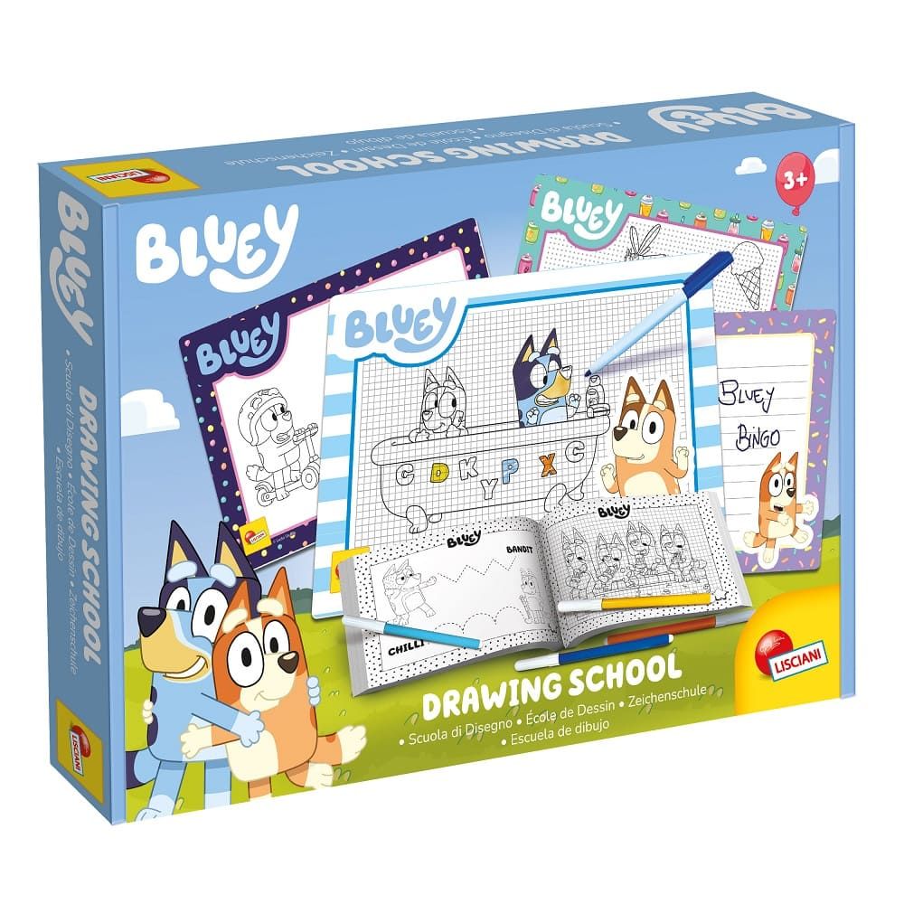 Творчески комплект Lisciani - Bluey - Училище по рисуване