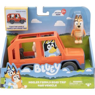 BLUEY Игрален комплект - Heeler Family Road Trip - Семейният джип за екскурзии - с фигурка