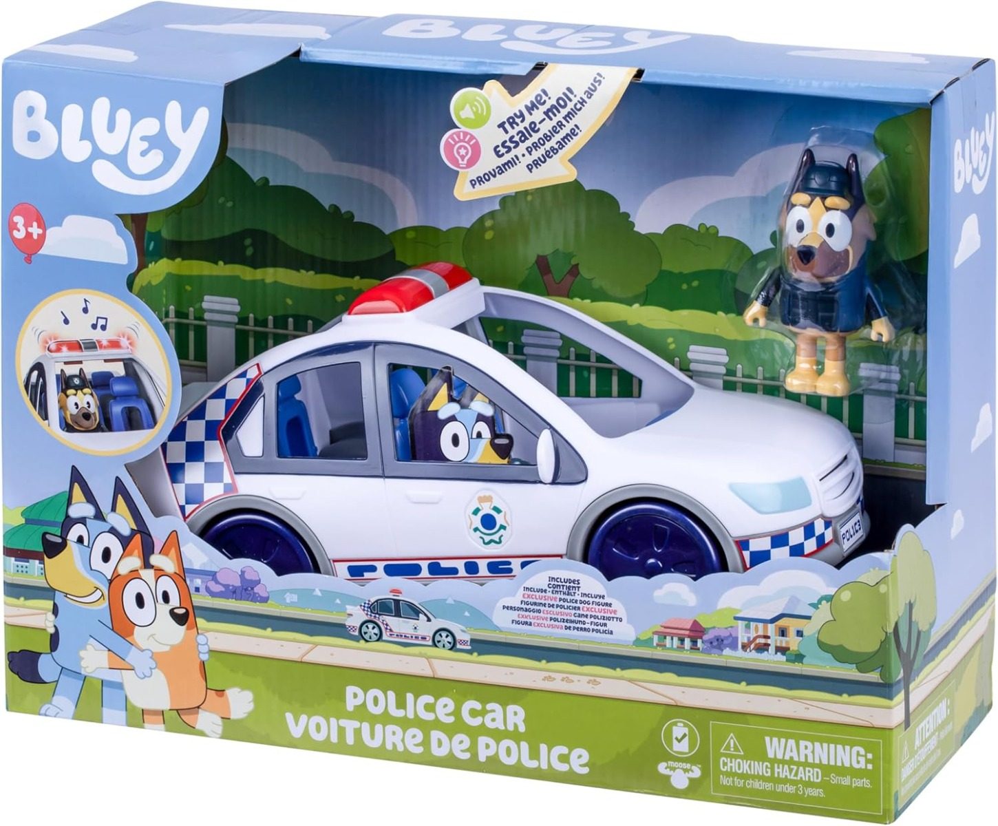 BLUEY Полицейска Кола с Фигура