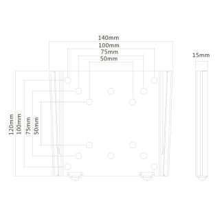 Neomounts Flat Screen Wall Mount (фиксирана, ултратънка)