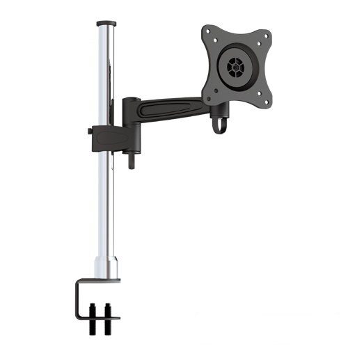 Sunne 10"-24" Desk Bracket, Tilt&Swivel - 15°&180°, max 15kg, Pivot 360°, max VESA 75-100x75-100, height adjustable up to 400 mm, screen to holder - 279 mm