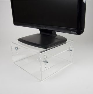 Neomounts Acrylic Monitor Riser (регулиране на височината: 7-13 см)