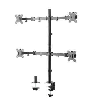 Neomounts Flat Screen Desk Mount (clamp/grommet) за 4 екрана