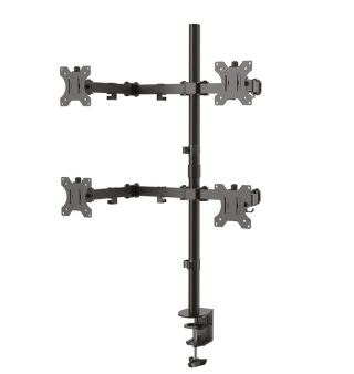 Neomounts Flat Screen Desk Mount (clamp/grommet) за 4 екрана