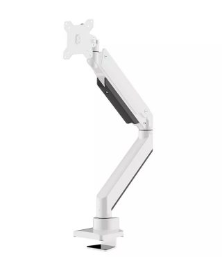 Neomounts Monitor arm 10-49" - газ пружина - Topfix - 180° стоп - Бял
