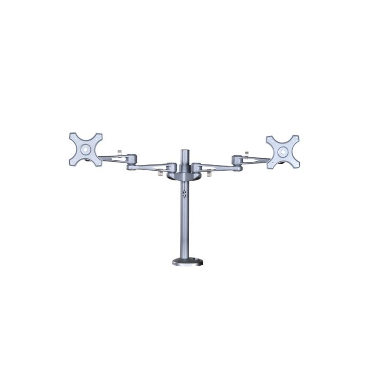 Neomounts Flat Screen Desk Mount (grommet) for 2 Monitor Screens