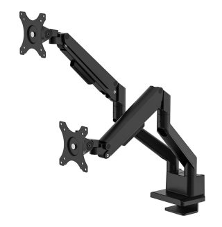 Neomounts Next Slim Desk Mount, двоен дисплей (topfix скоба и отвор)