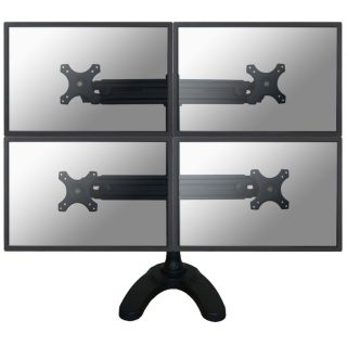 Neomounts Flat Screen Desk Mount (stand/grommet) for 4 Monitor Screens