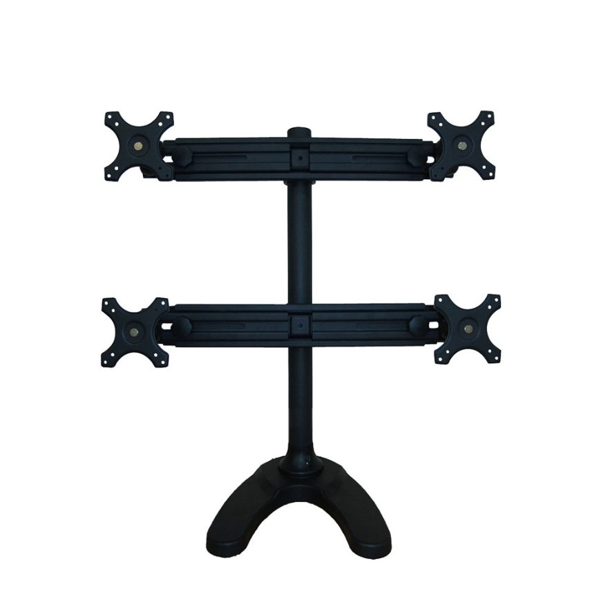 Neomounts Flat Screen Desk Mount (stand/grommet) for 4 Monitor Screens