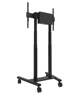 Neomounts Motorised Mobile Stand incl. storage box, 10 cm. Wheels Floor - VESA 100x100 up to 800x600