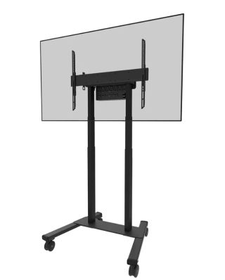 Neomounts Motorised Mobile Stand incl. storage box, 10 cm. Wheels Floor - VESA 100x100 up to 800x600