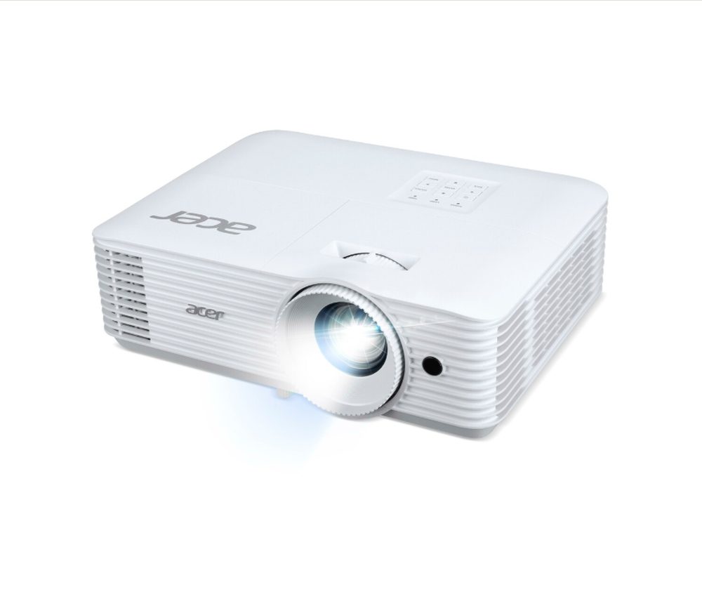 Acer Projector P1258i, DLP, XGA (1024x768), 4800 ANSI лумена, 20 000:1, 1.3x, HDMI 2x1.4, VGA, DC Out (5V/1A, USB-A), RCA, Audio in/out (3.5mm), Wireless dongle включен, говорител 10W, Bluelight Shield, чанта, 2.8kg, 3Y, бял