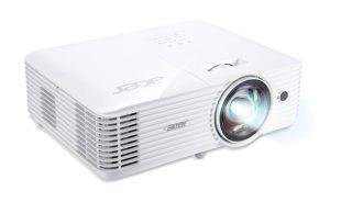 Acer Projector S1286H, DLP, Short Throw, XGA (1024x768), 3500 ANSI Lumens, 20000:1, 3D, HDMI 1.4, VGA, RCA, Audio in, Audio out, VGA out, DC Out (5V/1A, USB-A), Speaker 16W, Bluelight Shield, 3.1kg, 3Y, White