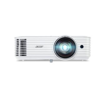Acer Projector S1387, DLP, Short Throw, WXGA (1280x800), 4000 ANSI лумена, 20 000:1, 1x, 3D Ready, HDMI 2x1.4, DC Out (5V/1A, USB-A), RS232, говорител 16W, Bluelight Shield, 3.1 kg, 3Y, бял