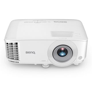 Мултимедиен проектор BenQ MH560, DLP, 1080p (1920x1080), 20 000:1, 3800 ANSI лумена, Zoom 1.1x, стъклени лещи, автоматична вертикална трапецовидна корекция, сензор против прах, VGA, 2xHDMI, S-Video, RCA, VGA out, Audio In/Out, RS232, USB A 1.5A, до 15 000 часа, говорител 10W, 3D Ready, 2.3 kg, бял