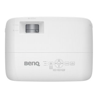 Мултимедиен проектор BenQ MH560, DLP, 1080p (1920x1080), 20 000:1, 3800 ANSI лумена, Zoom 1.1x, стъклени лещи, автоматична вертикална трапецовидна корекция, сензор против прах, VGA, 2xHDMI, S-Video, RCA, VGA out, Audio In/Out, RS232, USB A 1.5A, до 15 000 часа, говорител 10W, 3D Ready, 2.3 kg, бял