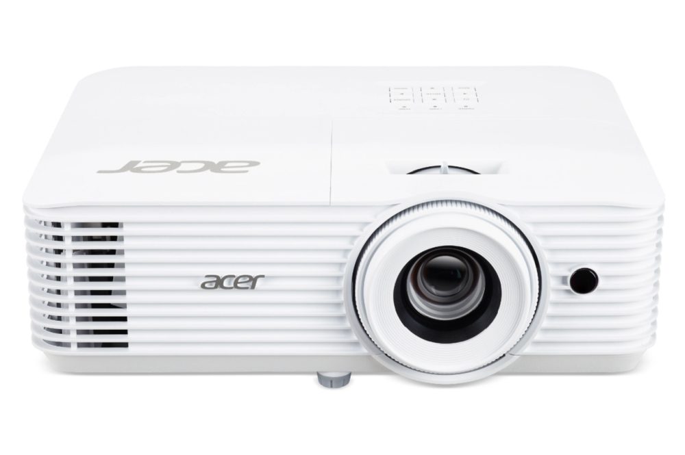 Acer Projector X1827, DLP, 4K UHD (3,840 x 2,160), 4000 ANSI лумена, 10 000:1, 1.1x, 3D ready, HDMI 2.0, USB 2.0 (Type A), RS-232, SPDIF, Audio in/out, Високоговорител 10W, 3.1kg, 2Y, Бял