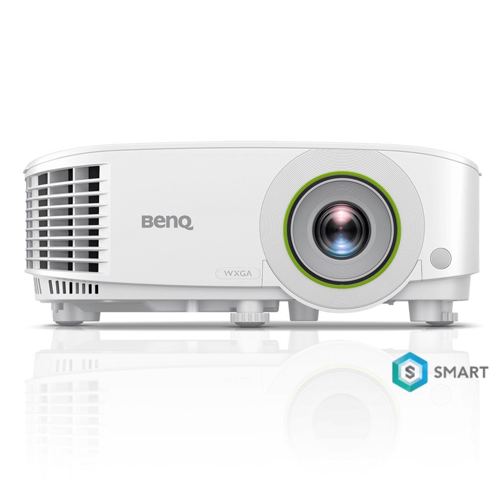 BenQ EW600 безжичен смарт проектор на Android, DLP, WXGA (1280x800), 16:10, 3600 лумена, 20000:1, Zoom 1.1x, високоговорител 2W, USB четец за презентации без компютър, вграден Firefox, BT 4.0, двулентов WiFi, 3D, лампа 200W, до 15000 часа, 2.5 кг, бял