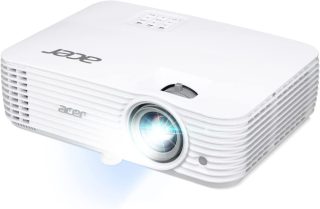 Acer Projector H6830BD, DLP, 4K UHD (3840 x 2160), 4000 ANSI лумена, 10 000:1, 1.3x, HDR съвместим, HDMI 2x2.0, USB(Type A), RS232, Audio Out, SPDIF Audio (оптичен), Blu-Ray 3D поддръжка, Auto Keystone, нисък input lag, говорител 10W, чанта, 2.88 кг, 2 г., бял