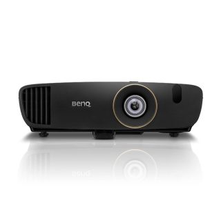 Мултимедиен проектор BenQ W2000+, DLP, 1080p (1920x1080), 15000:1, 2200 ANSI лумена, VGA, HDMI, RCA, говорители 2x10W, 3D Ready, черен