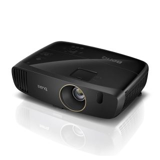 Мултимедиен проектор BenQ W2000+, DLP, 1080p (1920x1080), 15000:1, 2200 ANSI лумена, VGA, HDMI, RCA, говорители 2x10W, 3D Ready, черен