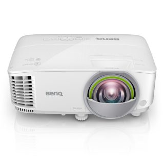 BenQ EW800ST късофокусен безжичен Android базиран смарт проектор, DLP, WXGA (1280x800), 16:10, 3300 лумена, 20000:1, високоговорител 2W, USB четец за презентации без компютър, вграден Firefox, LAN, BT 4.0, двубандов WiFi, 3D, лампа 200W, до 15000 часа, бял