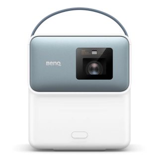 BenQ GP100 DLP преносим проектор за домашно забавление, Android TV, 1000 ANSI лумена, 1080p, LED