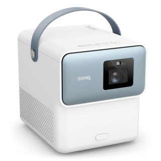 BenQ GP100 DLP преносим проектор за домашно забавление, Android TV, 1000 ANSI лумена, 1080p, LED