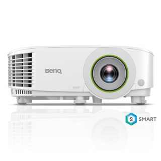 BenQ EH600 DLP 1080P, 16:9, 3500lm, Wireless Android-based Smart Projector 1.1X, Throw Ratio 1.47-1.62, HDMIx2 (1 за безжичен донгъл), Безжична проекция (поддържа Android, iOS, Windows, MAC, Chrome), Двубандов WiFi, BT 4.0, до 15000 часа, 2.5 кг, Бял
