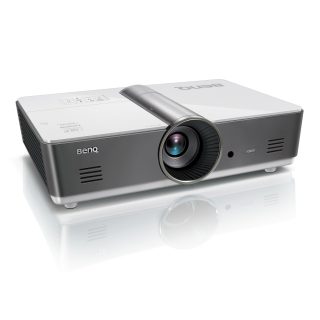 Мултимедиен проектор BenQ MH760, DLP, 1080p (1920x1080), 3000:1, 5000 ANSI лумена, VGA, HDMI, RCA, LAN, високоговорители 2x10W, 3D Ready, бял