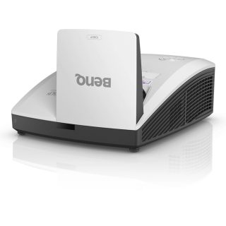 Мултимедиен проектор BenQ MH856UST+, DLP, 1080p (1920x1080), 3500 ANSI, 10 000:1, HDMI, VGA, RCA, Audio in/out, LAN, RS232, USB 5V 1.5A, говорители 10Wx2, включен стенен монтаж WM04G4, до 12000 часа живот на лампата, опционален интерактивен модул (PW30U/PT20)