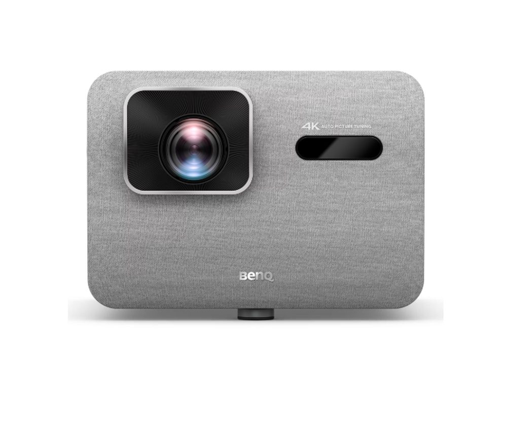 BenQ TK705STi Home Entertainment Projector, 4K UHD (3840x2160), 3000 ANSI лумена, 0.8 Throw Ratio, Auto Vertical Keystone, CinematicColor, Bluetooth 5.2, HDMI x2, USB-A, USB-C (PD 30W), 2x8W високоговорител, OS Google TV, SmartRemote App, 3.8kg, Silver