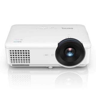 Мултимедиен проектор BenQ LH720, DLP, BlueCore Laser, FHD 1920x1080, 4000 ANSI лумена, 100000:1, Zoom 1.5x, 90% Rec.709, IP5X прахоустойчив, Infographic режим, VGA, HDMI, S-Video, RCA, 12V Trigger, USB TypeA (1.5A), RS232, LAN (RJ45), говорител 10W, бял