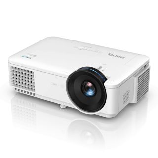 Мултимедиен проектор BenQ LH720, DLP, BlueCore Laser, FHD 1920x1080, 4000 ANSI лумена, 100000:1, Zoom 1.5x, 90% Rec.709, IP5X прахоустойчив, Infographic режим, VGA, HDMI, S-Video, RCA, 12V Trigger, USB TypeA (1.5A), RS232, LAN (RJ45), говорител 10W, бял